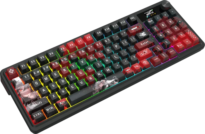 Redragon Artemis K719 Pro Wireless, Anime Edition, LEDs RGB, Hi-Fi Custom, USB/Bluetooth, US
