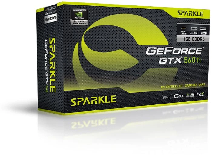 Sparkle GeForce GTX 560 Ti, 1GB GDDR5, 2x DVI, Mini HDMI
