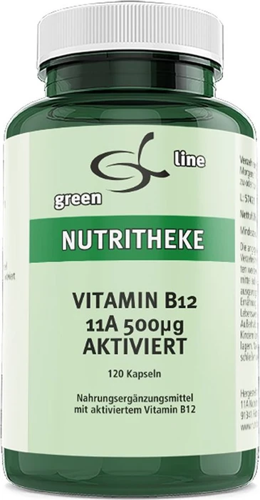 11A Nutritkheke the green line Vitamin B12 aktiviert Kapseln, 120 Stück