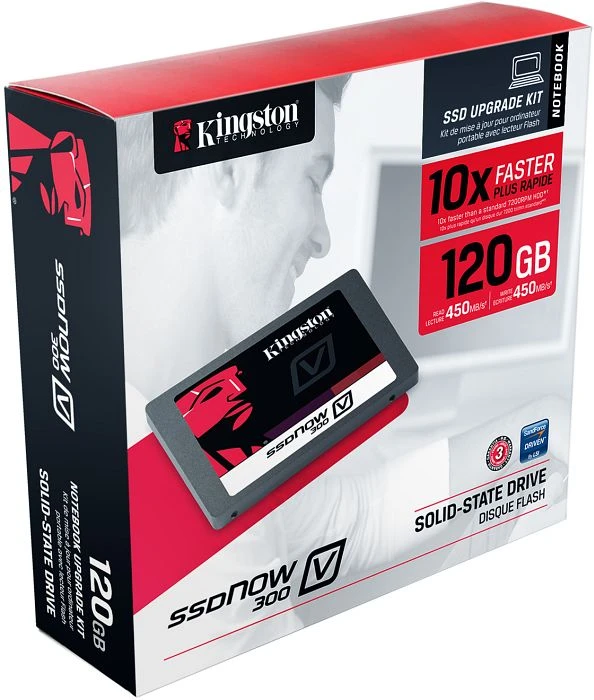 Kingston SSDNow V300 - Notebook Upgrade Kit 120GB, 2.5" / SATA 6Gb/s