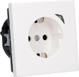 Jung Steckdose, 16 A, mit Funktionsanzeige, Safety Plus, Serie LS, schneeweiß matt