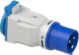 PCE CEE-Adapter 16A 3p 6h auf Schutzkontaktsteckdose (dänisch) IP44