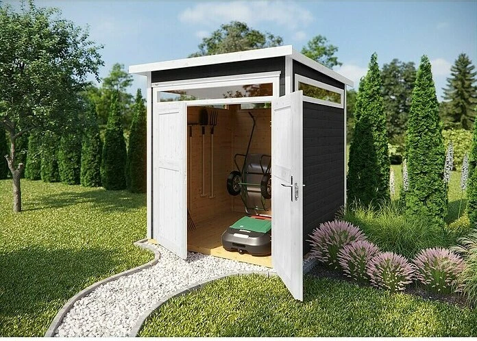 Weka 265 205x209cm Gerätehaus anthrazit
