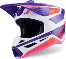 Alpinestars S-M3 Heat weiß/violett/rosa