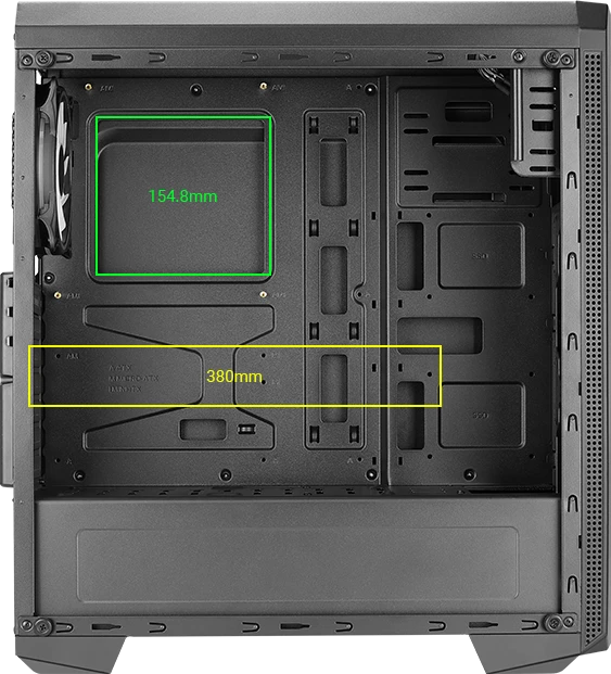 AeroCool Genesis ARGB, Acrylfenster