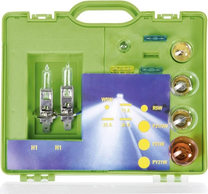 uniTEC Ersatzlampen Koffer 2x H1