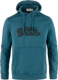 Fjällräven Logo Hoodie deep sea (Herren)