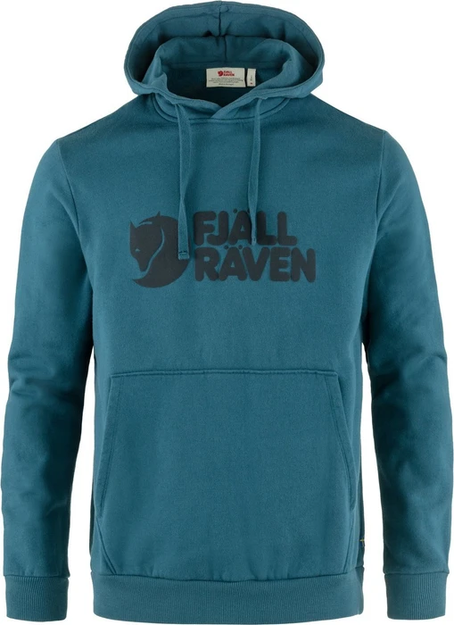 Fjällräven Logo Hoodie deep sea (Herren)