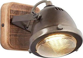 Brilliant Carmen Wood Spot 1-flammig bruned steel