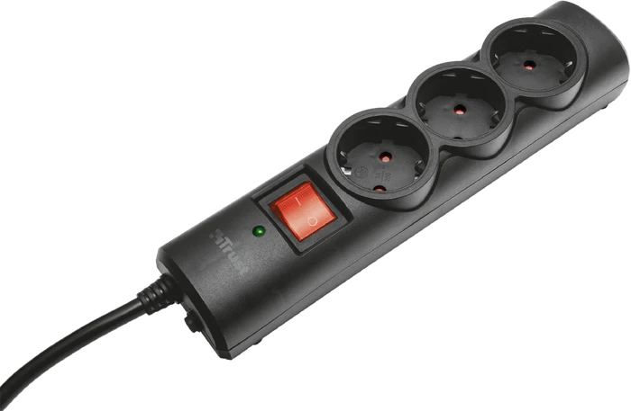 Trust Surge Protector Steckdosenleiste mit Überspannungsschutz und Schalter