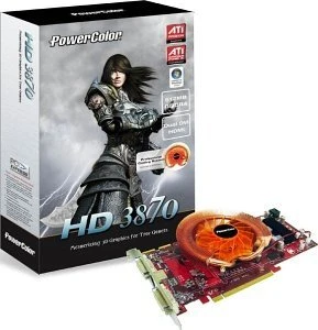 PowerColor Radeon HD 3870 PCS, 512MB DDR4, 2x DVI, S-Video