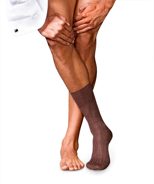 Falke No. 2 Finest Cashmere Socken teak melange (Herren)