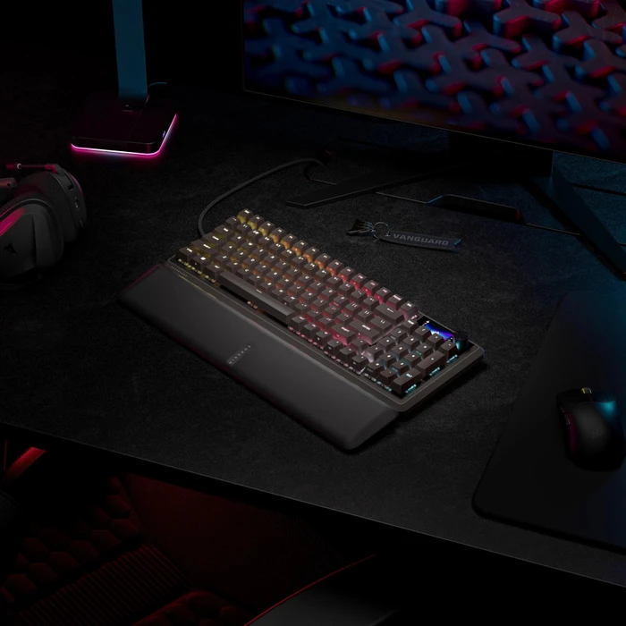 Corsair Vanguard PRO 96 Hall Effect, schwarz, LEDs RGB, Corsair MGX Hyperdrive, USB, US
