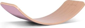 Wobbel Original Balance Board mit Filz Stabilitätstrainer transparent lackiert