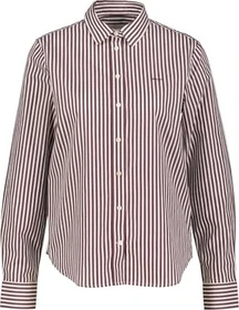 Gant Regular Fit Classic Popeline Stripe Hemd langarm plum wine (Damen)