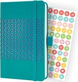 Sigel Jolie Wochenkalender 2024, A6, Hardcover, türkis, 87 Blatt