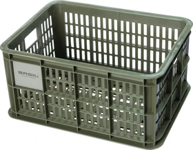 Basil Crate S Fahrradkorb moss green