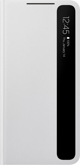 Samsung Clear View Cover für Galaxy S21+ grau