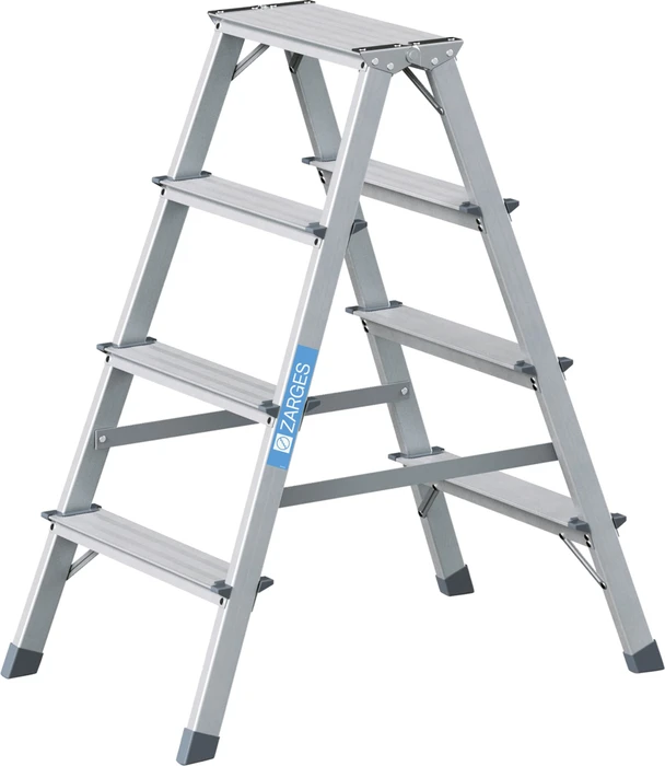 Zarges Scana B Alu 2-tlg. Stehleiter, 2x 4 Stufen