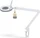 Lumeno LED Lupenleuchte 7215, 5 Dioptrien, 2.25x, mit Tischklemme weiß/grau (7215GR)