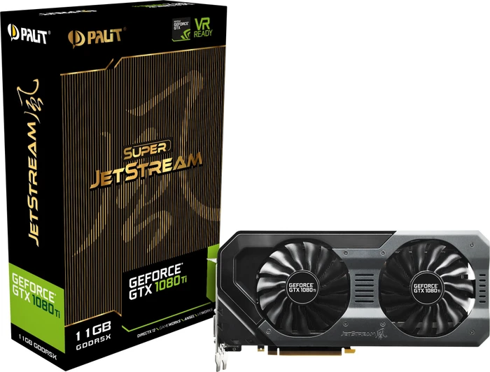 Palit GeForce GTX 1080 Ti Super JetStream, 11GB GDDR5X, DVI, HDMI, 3x DP