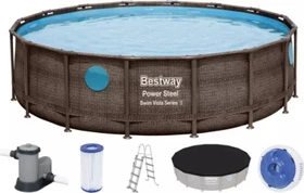 Bestway Power Steel Swim Vista Series Frame Pool Set rund 488x122cm