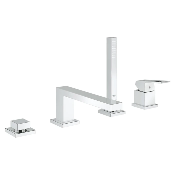 Grohe Eurocube 4-Loch Einhand-Wannenkombination chrom