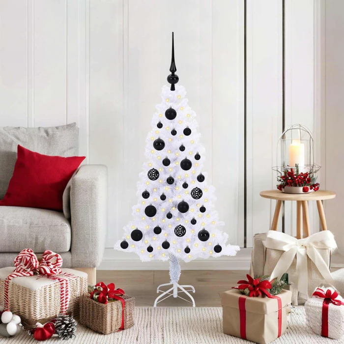 vidaXL Künstlicher Weihnachtsbaum, 120cm, inkl. LED-Beleuchtung (3426640)