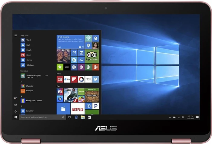 ASUS VivoBook Flip 12 TP203NAH-BP056T, Rose Gold, Pentium N4200, 4GB RAM, 1TB HDD, DE