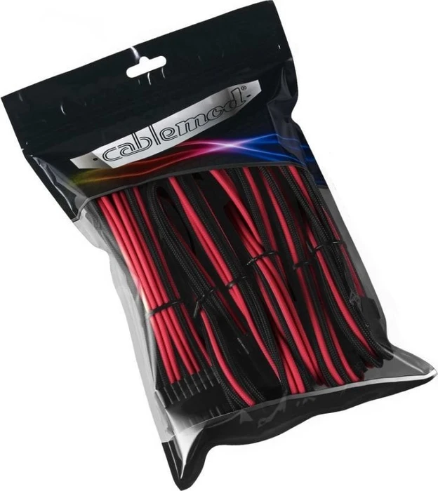 CableMod PRO ModMesh Cable Extension Kit, schwarz/rot