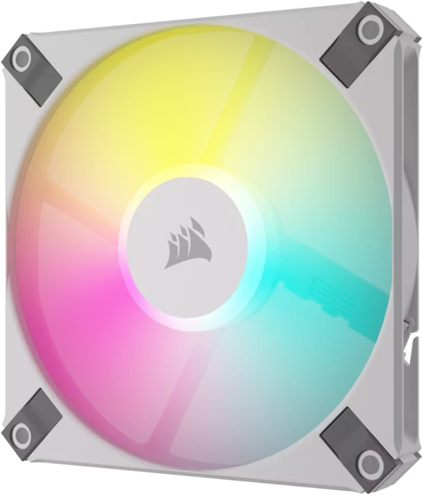 Corsair AF Series iCUE AF120 RGB Slim Twin Pack, weiß, 120mm, 2er-Pack