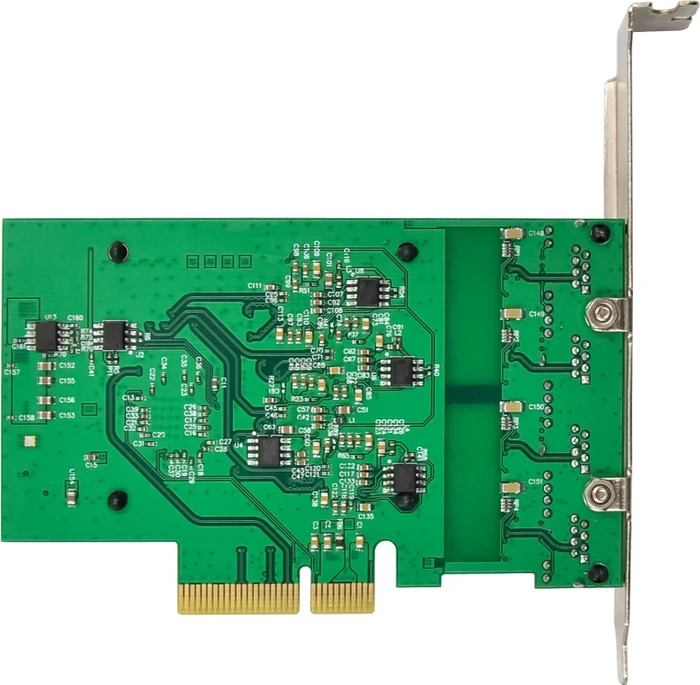 InLine 2.5G LAN-Adapter, 4x RJ-45, PCIe 2.1 x4