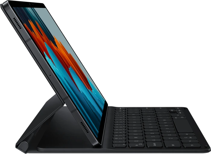 Samsung EF-DT630 Book Cover Keyboard Slim für Galaxy Tab S7 / Tab S8, schwarz, DE