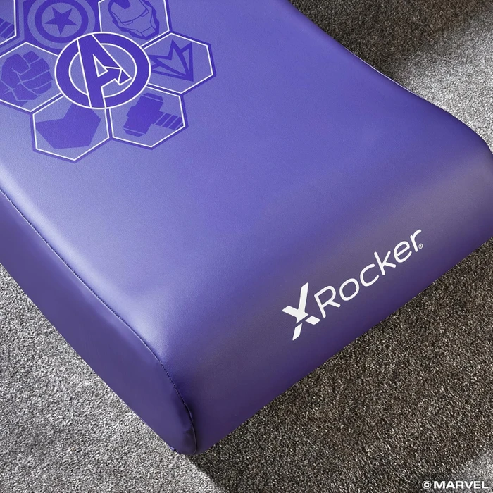 X Rocker Marvel Hero Video Rocker Gaming Bodensessel für Kinder/Jugendliche, Hulk violett