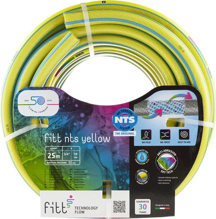 Fitt NTS Yellow Gartenschlauch 1", 25m