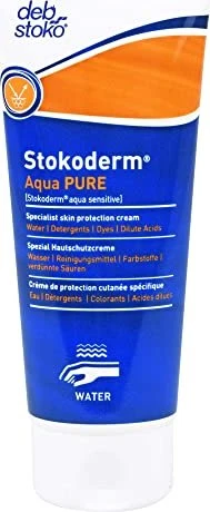 Stoko Stokoderm Aqua Pure Hautschutzcreme gegen wässrige Arbeitsstoffe, 100ml