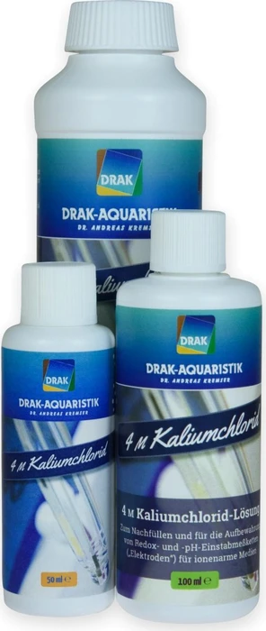 DRAK-Aquaristik Kaliumchloridlösung für Redox- und pH-Einstabmeßketten 4 molar, 100ml