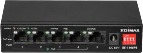 Edimax GS-11 Desktop Gigabit Switch, 5x RJ-45, 60W PoE+ (GS-1105PE)