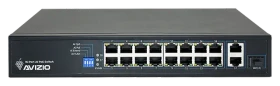 Avizio SU Rackmount Switch, 17x RJ-45, 1x RJ-45/SFP, 150W PoE+ (AV-SU16MP2G)