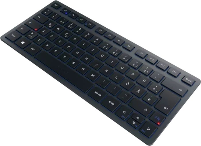 Cherry KW 7100 Mini BT, Slate Blue, Bluetooth, DE