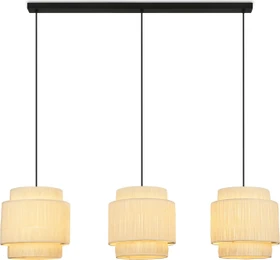 Briloner Mata Pendelleuchte 3-flammig natur
