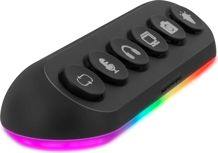 Streamplify Hub Deck 5 RGB USB-Hub, 4x USB-A 3.0/1x USB-A 2.0, USB-A 3.0 [Buchse]