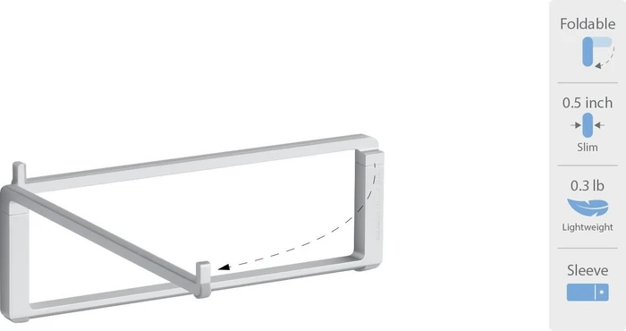 Rain Design mBar pro, faltbarer Notebook-Stand, Silver