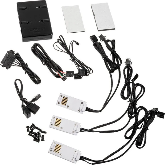 Lian Li Uni Fan SL120 RGB, weiß, LED-Steuerung, Lüftersteuerung, 120mm, 3er-Pack