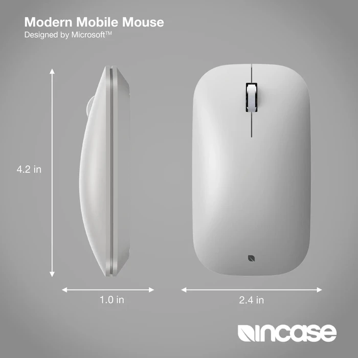 Incase Modern Mobile Mouse Platinum, Bluetooth