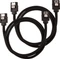 Corsair Premium Sleeved SATA 6Gb/s Kabel schwarz 0.6m Vorschaubild