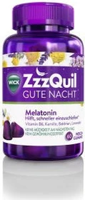 WICK ZzzQuil Gute Nacht mit Melatonin Gummies Banane & Mango, 60 Stück
