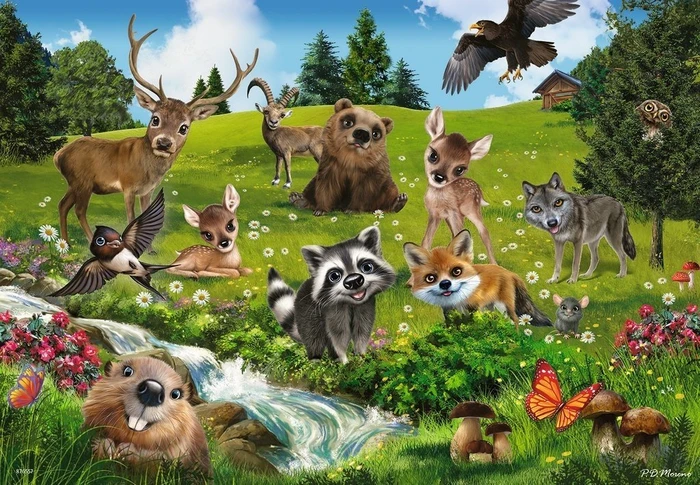 Ravensburger Puzzle Animal Club Tierfreunde