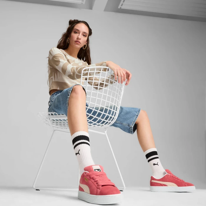 Puma Suede XL tart cherry/island pink