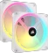 Corsair iCUE LINK QX140 RGB Starter Kit, weiß, LED-Steuerung, 140mm, 2er-Pack Vorschaubild